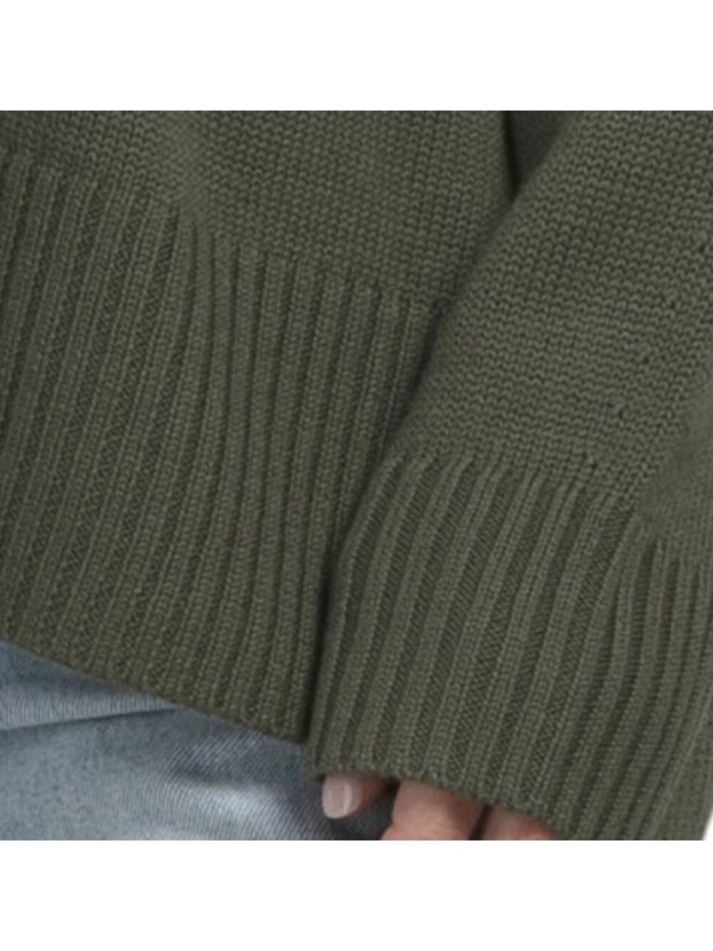 THREE DOTS Extrafine Merino Wool Long Sleeve Crew Relaxed Pull Over Sweater - Picture 4 of 4